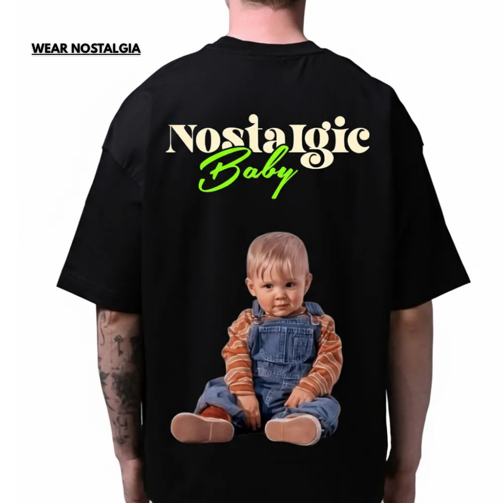 NOSTALGIC BABY - MEN OVERSIZED T-SHIRT