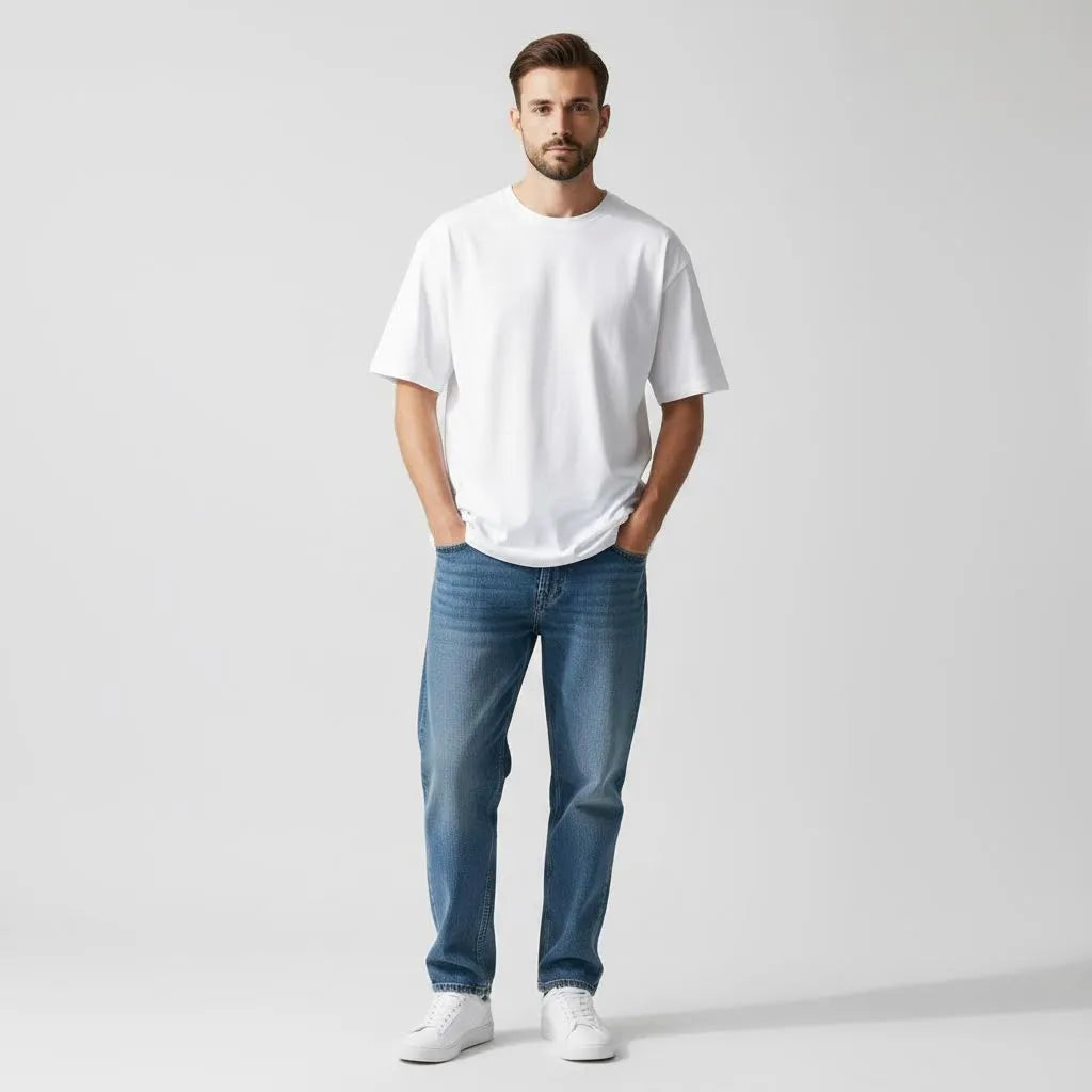 Plain White - Men Oversized T-shirt