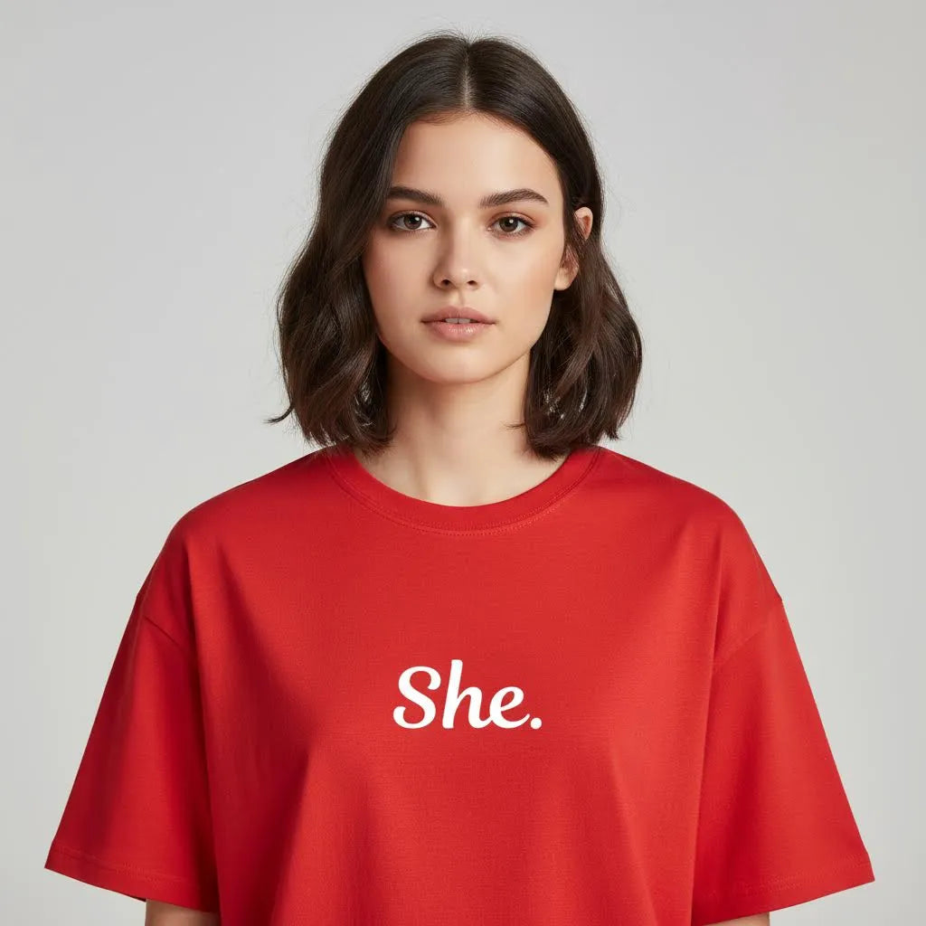 She Print - Women Oversized T-shirt