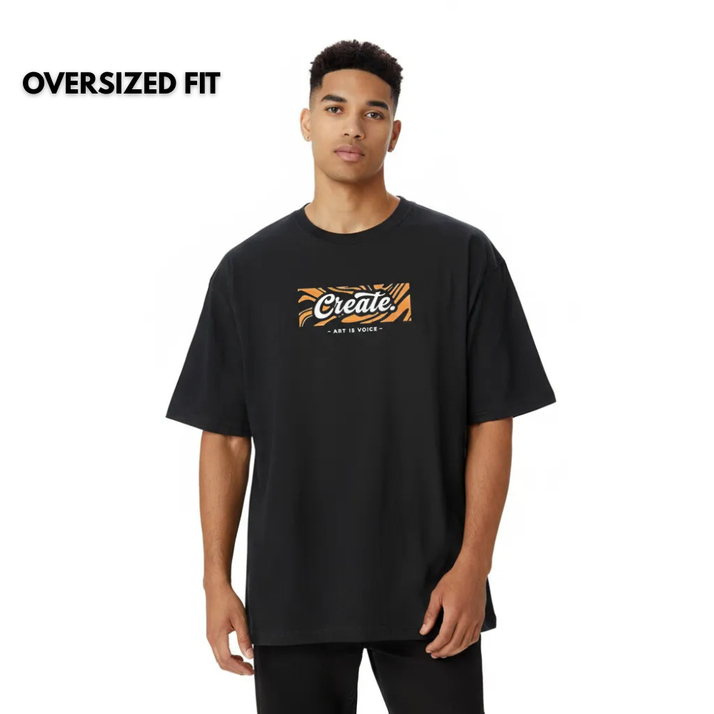 ART IS FREEDOM - MEN OVERSIZED T-SHIRT