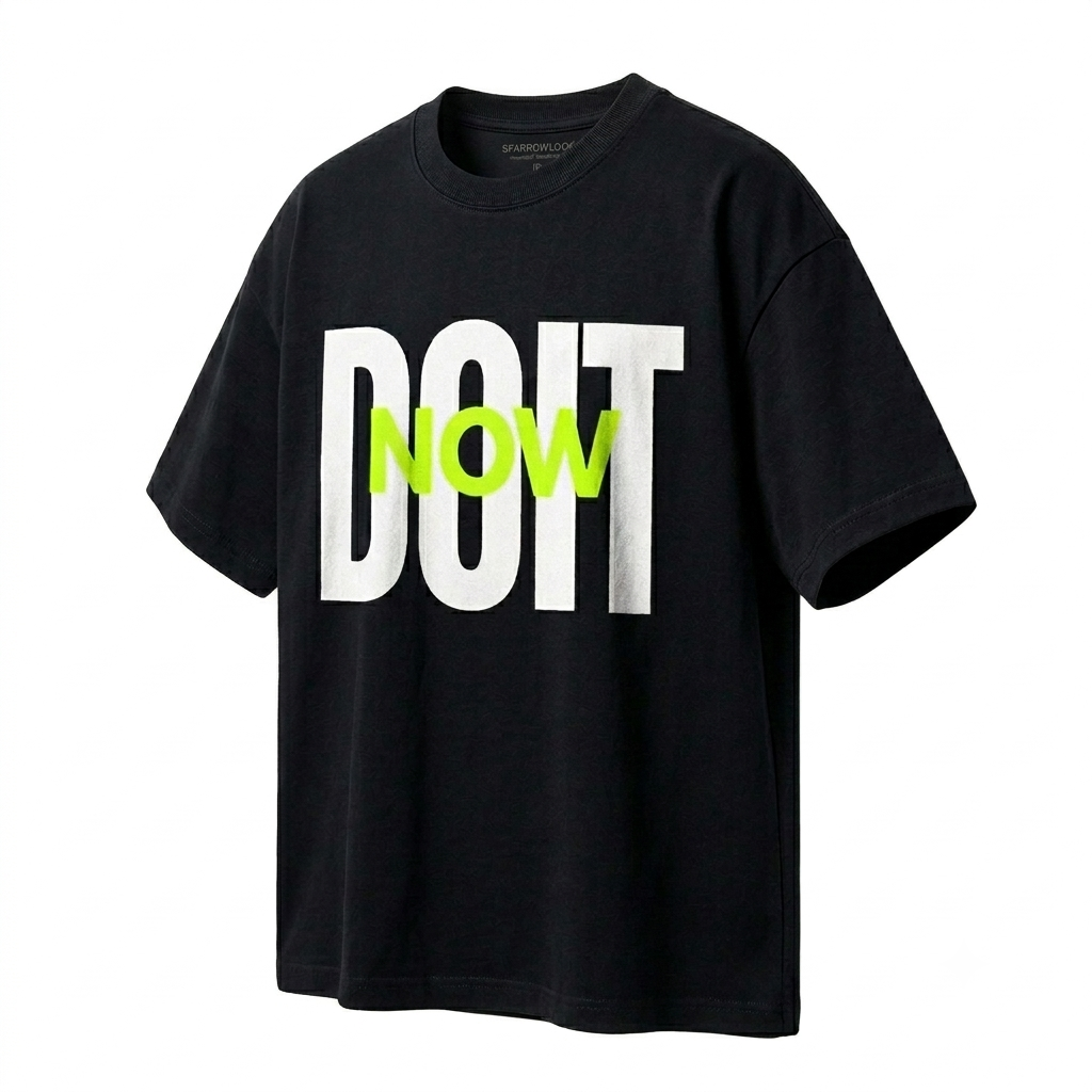 Do It Now Oversized Tee – Black Edition
