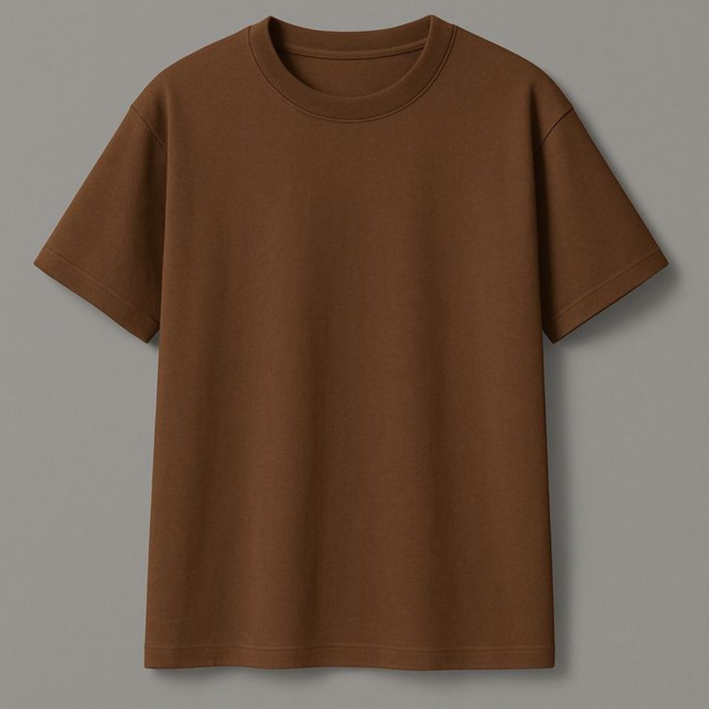 Grounded Essential Oversized Tee – Chocolate