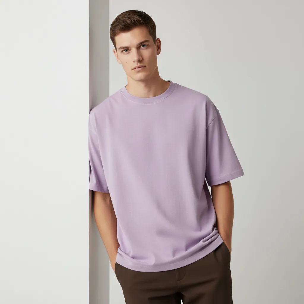 Pastel Lavender Oversized T-Shirt | Heavyweight 230 GSM