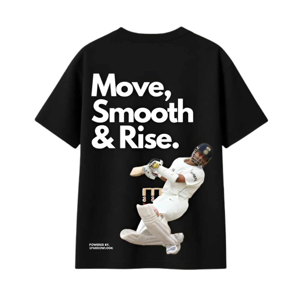 Move, Smooth & Rise Oversized Tee – Black Edition